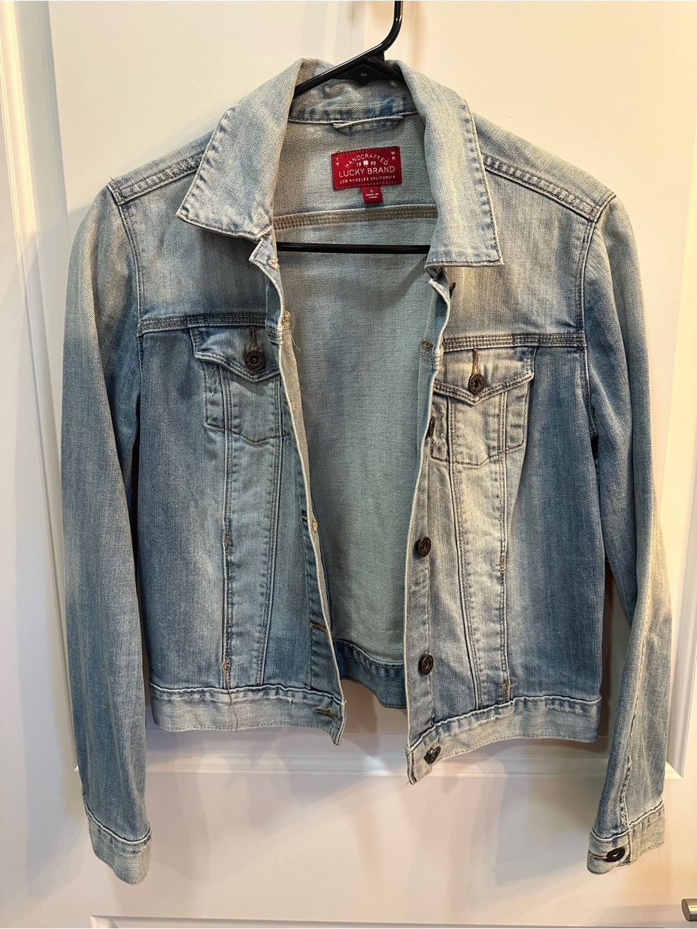 Lucky Brand Tomboy Denim Trucker Jacket Blue
